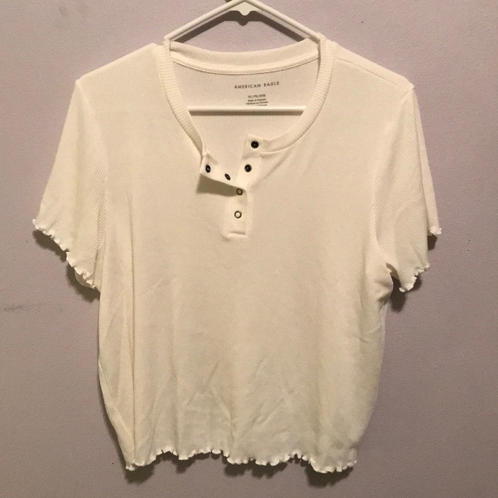 American Eagle quarter button up